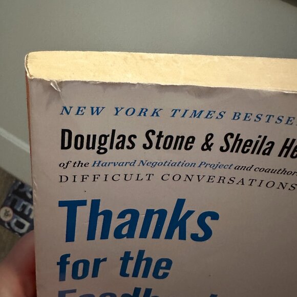 Book - Thanks for the Feedback by Douglas Stone and Sheila Heen - Picture 4 of 4